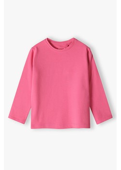 Bluzka z długim rękawem- różowy basic ze sklepu 5.10.15 w kategorii Bluzki dziewczęce - zdjęcie 169730898