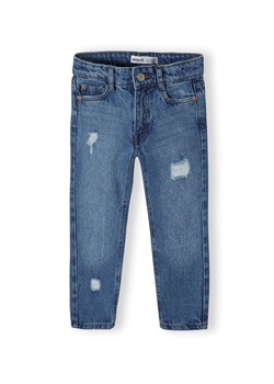 Niebieskie spodnie jeansowe dla chłopca - Minoti ze sklepu 5.10.15 w kategorii Spodnie chłopięce - zdjęcie 169731105