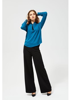 Bluzka koszulowa z długim rękawem- niebieska ze sklepu 5.10.15 w kategorii Bluzki damskie - zdjęcie 169731119