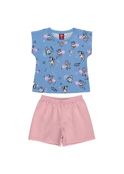 Komplet niemowlęcy dla dziewczynki - t-shirt + szorty ze sklepu 5.10.15 w kategorii Komplety niemowlęce - zdjęcie 169731156