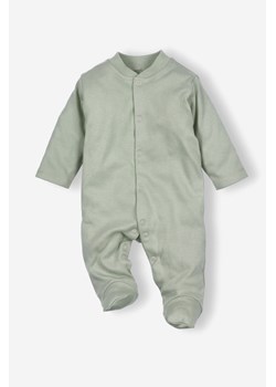 Pajac niemowlęcy z bawełny organicznej kolor oliwkowy ze sklepu 5.10.15 w kategorii Pajacyki - zdjęcie 169731689