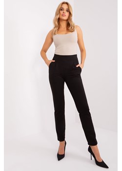 Czarne damskie spodnie dresowe z kieszeniami ze sklepu 5.10.15 w kategorii Spodnie damskie - zdjęcie 169731755