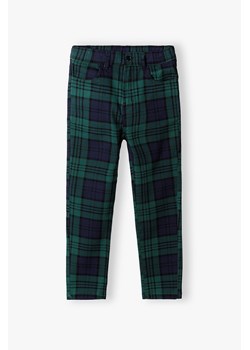 Eleganckie spodnie chłopięce regular w kratę ze sklepu 5.10.15 w kategorii Spodnie chłopięce - zdjęcie 169731856