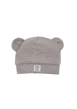Bawełnianka czapka z uszkami SLOW LIFE ze sklepu 5.10.15 w kategorii Czapki dziecięce - zdjęcie 169732035
