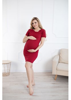 Bawełniana koszula dla kobiet w ciąży - czerwona ze sklepu 5.10.15 w kategorii Bielizna ciążowa - zdjęcie 169732058