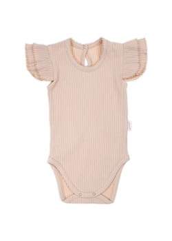 Body prążkowane dziewczęce z krótkim rękawem Bunia ze sklepu 5.10.15 w kategorii Body niemowlęce - zdjęcie 169732287