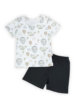 Komplet chłopięcy bawełniany- t-shirt + szorty- wieloryby i balony ze sklepu 5.10.15 w kategorii Komplety chłopięce - zdjęcie 169732399