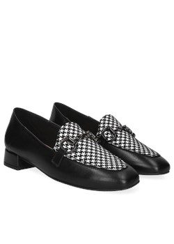 Damskie, czarne loafersy ze skóry licowej, Conhpol Relax, RE2758-01 ze sklepu Konopka Shoes w kategorii Mokasyny damskie - zdjęcie 169734589