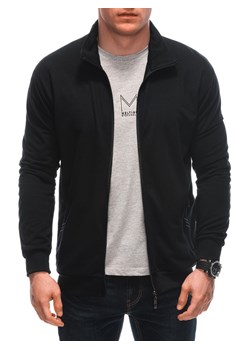Bluza męska bez kaptura 1637B - czarna ze sklepu Edoti w kategorii Bluzy męskie - zdjęcie 169735009