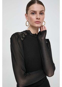 Morgan bluzka TROMI damska kolor czarny gładka ze sklepu ANSWEAR.com w kategorii Bluzki damskie - zdjęcie 169735349