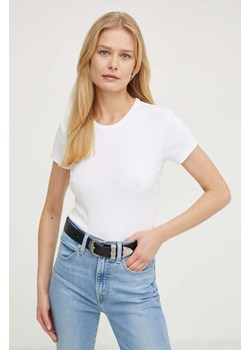 AllSaints t-shirt bawełniany damski kolor biały ze sklepu ANSWEAR.com w kategorii Bluzki damskie - zdjęcie 169736225