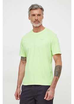 Pepe Jeans t-shirt bawełniany Jacko męski kolor zielony gładki ze sklepu ANSWEAR.com w kategorii T-shirty męskie - zdjęcie 169736246
