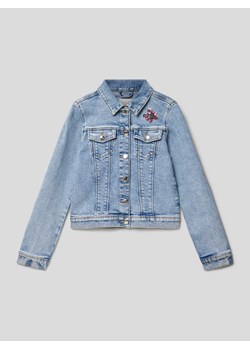 Kurtka jeansowa z cekinowym obszyciem ze sklepu Peek&Cloppenburg  w kategorii Kurtki dziewczęce - zdjęcie 169737289