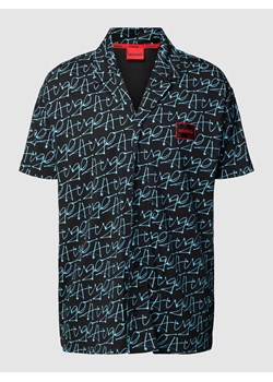 Koszula casualowa o kroju relaxed fit z rękawem o dł. 1/2 model ‘Handwritten’ ze sklepu Peek&Cloppenburg  w kategorii Koszule męskie - zdjęcie 169737479