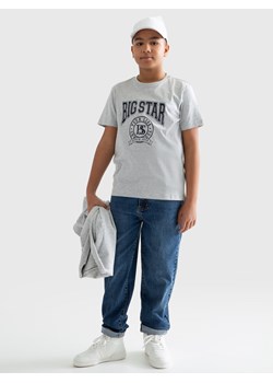 Koszulka chłopięca z nadrukiem szara Holger 901 ze sklepu Big Star w kategorii T-shirty chłopięce - zdjęcie 169744789