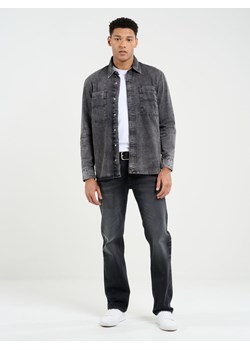 Koszula męska jeansowa ciemnoszara Pars 908 ze sklepu Big Star w kategorii Koszule męskie - zdjęcie 169744819