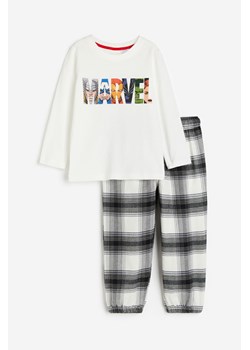 H & M - Piżama z nadrukiem - Biały ze sklepu H&M w kategorii Piżamy dziecięce - zdjęcie 169748475