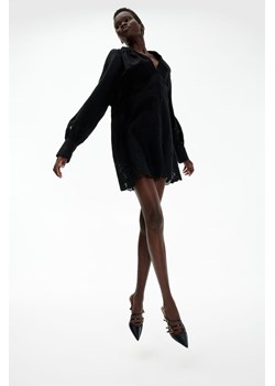 H & M - Sukienka z haftem angielskim - Czarny ze sklepu H&M w kategorii Sukienki - zdjęcie 169748555