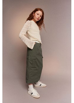 H & M - Bawełniana spódnica cargo - Zielony ze sklepu H&M w kategorii Spódnice dziewczęce - zdjęcie 169748557