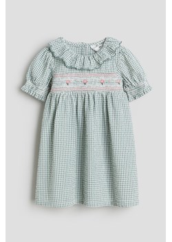 H & M - Sukienka z kory z kołnierzykiem - Zielony ze sklepu H&M w kategorii Sukienki dziewczęce - zdjęcie 169748667