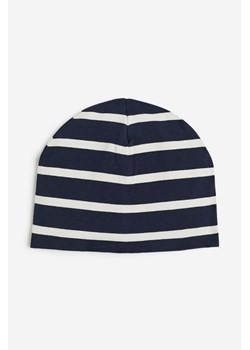 H & M - Dżersejowa czapka z nadrukiem - Niebieski ze sklepu H&M w kategorii Czapki dziecięce - zdjęcie 169748707