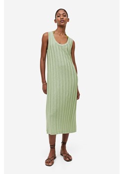 H & M - Sukienka z dzianiny w prążki - Zielony ze sklepu H&M w kategorii Sukienki - zdjęcie 169749166