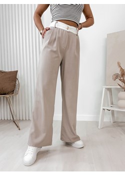 spodnie crone beżowe one size ze sklepu UBRA w kategorii Spodnie damskie - zdjęcie 169750709