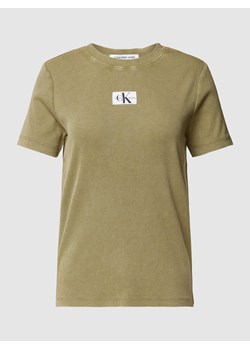 T-shirt z naszywką z logo ze sklepu Peek&Cloppenburg  w kategorii Bluzki damskie - zdjęcie 169751348