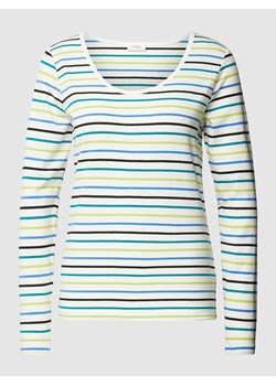 Bluzka z długim rękawem z wzorem w paski ze sklepu Peek&Cloppenburg  w kategorii Bluzki damskie - zdjęcie 169751855