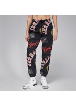 Damskie spodnie z dzianiny Jordan Brooklyn Fleece - Czerń ze sklepu Nike poland w kategorii Spodnie damskie - zdjęcie 169754399