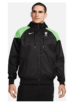 Męska kurtka piłkarska z kapturem Nike Liverpool F.C. Sport Essentials Windrunner - Czerń ze sklepu Nike poland w kategorii Kurtki męskie - zdjęcie 169754405