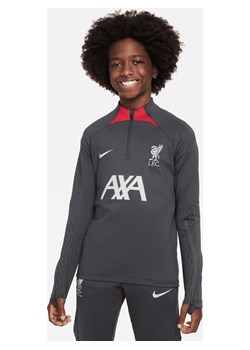 Treningowa koszulka piłkarska dla dużych dzieci Liverpool F.C. Strike Nike Dri-FIT - Szary ze sklepu Nike poland w kategorii T-shirty chłopięce - zdjęcie 169754415