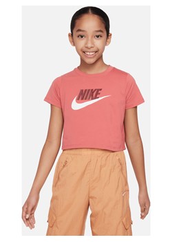 Krótki T-shirt dla dużych dzieci (dziewcząt) Nike Sportswear - Czerwony ze sklepu Nike poland w kategorii Bluzki dziewczęce - zdjęcie 169754459