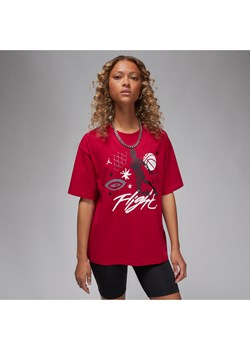 Damski T-shirt o luźnym kroju Jordan - Czerwony ze sklepu Nike poland w kategorii Bluzki damskie - zdjęcie 169754525