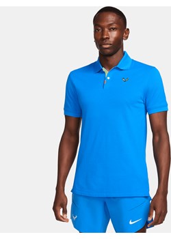 Męska dopasowana koszulka polo The Nike Polo Rafa - Niebieski ze sklepu Nike poland w kategorii T-shirty męskie - zdjęcie 169754535