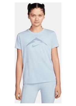 T-shirt damski Dri-FIT Nike Trail - Niebieski ze sklepu Nike poland w kategorii Bluzki damskie - zdjęcie 169754555