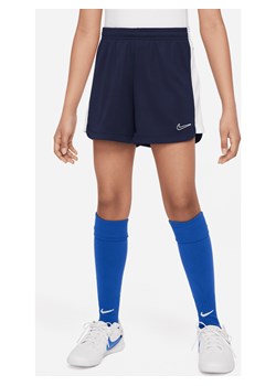 Spodenki piłkarskie dla dużych dzieci (dziewcząt) Nike Dri-FIT Academy 23 - Niebieski ze sklepu Nike poland w kategorii Spodenki dziewczęce - zdjęcie 169754559