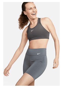 Damskie kolarki menstruacyjne ze średnim stanem 18 cm Nike One Leak Protection - Szary ze sklepu Nike poland w kategorii Szorty - zdjęcie 169754618
