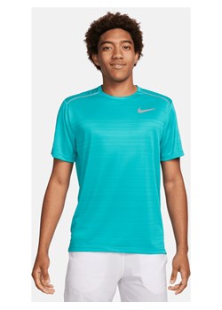 Męska koszulka z krótkim rękawem do biegania Nike Miler - Zieleń ze sklepu Nike poland w kategorii T-shirty męskie - zdjęcie 169754717