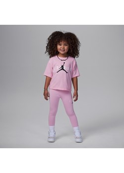 Zestaw z legginsami przyjazny środowisku dla małych dzieci Jordan - Różowy ze sklepu Nike poland w kategorii Komplety dziewczęce - zdjęcie 169754937