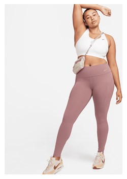 Damskie legginsy o pełnej długości ze średnim stanem i kieszeniami zapewniające średnie wsparcie Nike Universa - Fiolet ze sklepu Nike poland w kategorii Spodnie damskie - zdjęcie 169754966
