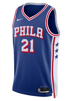 Koszulka męska Nike Dri-FIT NBA Swingman Joel Embiid Philadelphia 76ers 2023/24 Icon Edition - Niebieski ze sklepu Nike poland w kategorii T-shirty męskie - zdjęcie 169755066