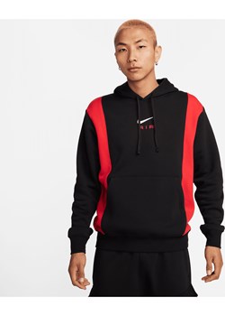 Męska dzianinowa bluza z kapturem Nike Air - Czerń ze sklepu Nike poland w kategorii Bluzy męskie - zdjęcie 169755118