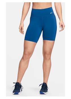 Damskie kolarki menstruacyjne ze średnim stanem 18 cm Nike One Leak Protection - Niebieski ze sklepu Nike poland w kategorii Szorty - zdjęcie 169755125