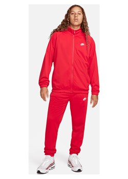 Męski dres z dzianiny poliestrowej Nike Club - Czerwony ze sklepu Nike poland w kategorii Dresy męskie - zdjęcie 169755185