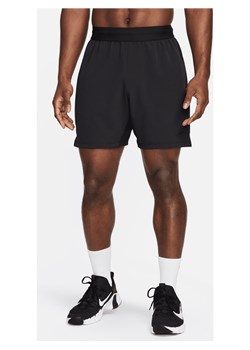 Męskie spodenki do fitnessu bez podszewki 18 cm Dri-FIT Nike Flex Rep 4.0 - Czerń ze sklepu Nike poland w kategorii Spodenki męskie - zdjęcie 169755206