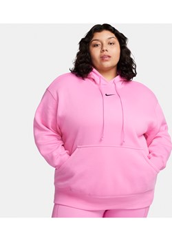 Damska bluza z kapturem o kroju oversize Nike Sportswear Phoenix Fleece (duże rozmiary) - Czerwony ze sklepu Nike poland w kategorii Bluzy damskie - zdjęcie 169755216