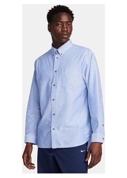Męska koszula Oxford z długim rękawem zapinana na guziki Nike Life - Biel ze sklepu Nike poland w kategorii Koszule męskie - zdjęcie 169755318