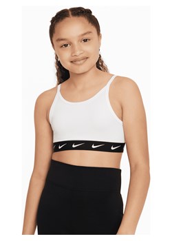 Stanik sportowy dla dużych dzieci (dziewcząt) Nike One - Biel ze sklepu Nike poland w kategorii Staniki dla dziewczynki - zdjęcie 169755397
