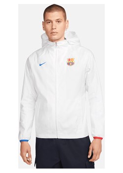 Męska kurtka piłkarska Nike FC Barcelona AWF - Biel ze sklepu Nike poland w kategorii Kurtki męskie - zdjęcie 169755766